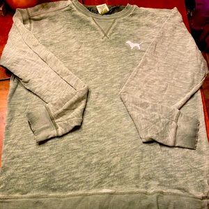 Pink by Victoria’s Secret distressed crew neck